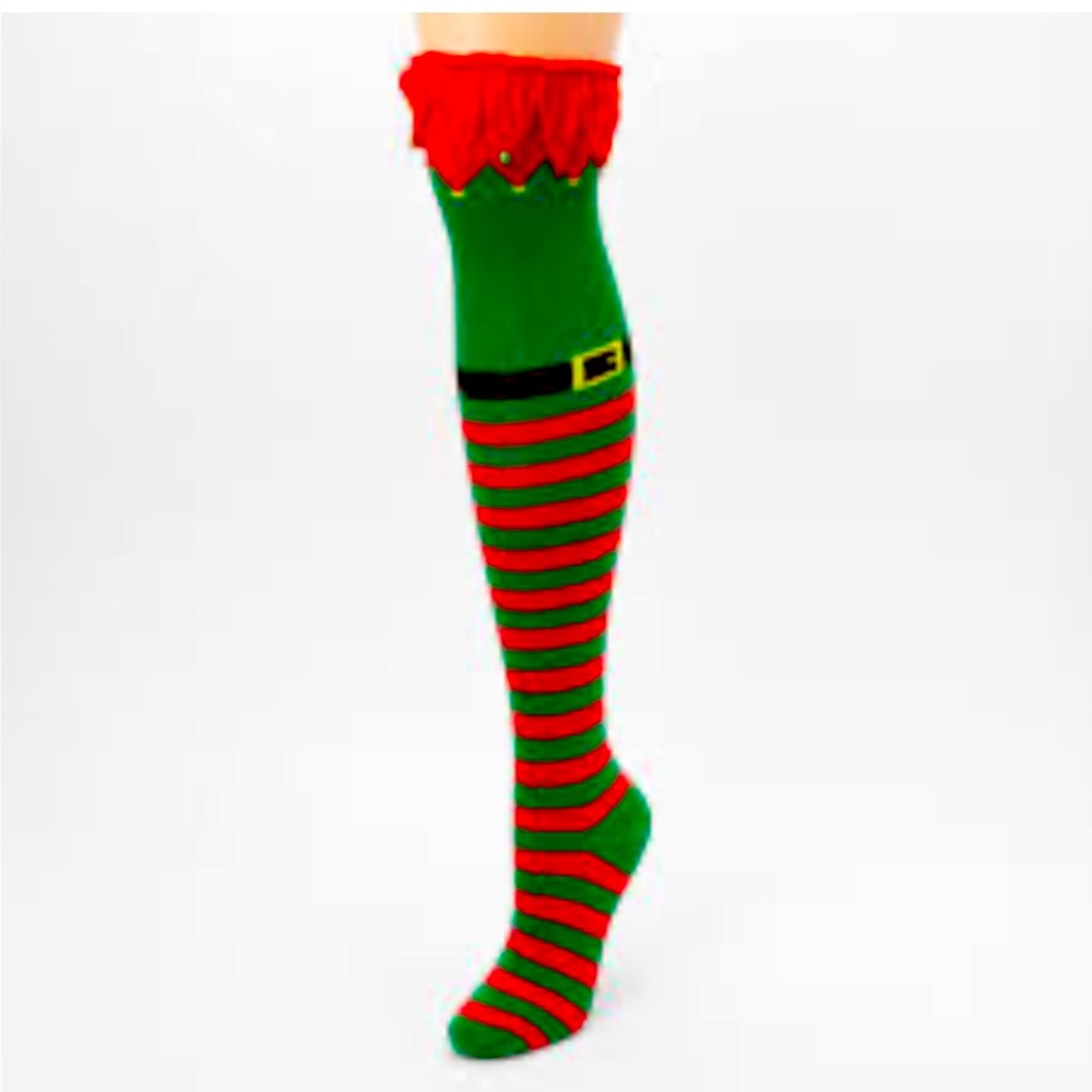 Over The Knee Elf Socks NWT